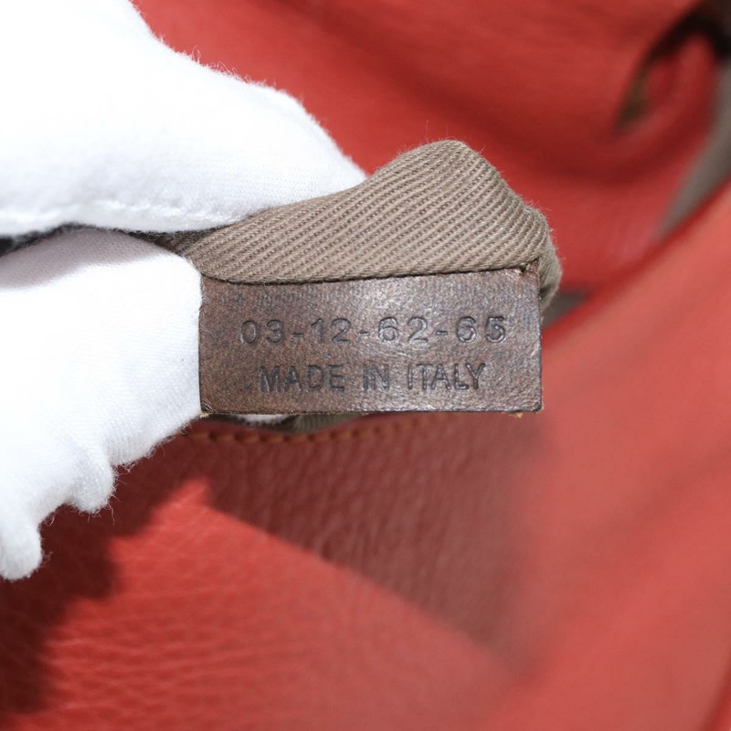 【日本直送】Chloe Mercy 肩背包 皮革 橘色 銀色 正品 fm5128-11