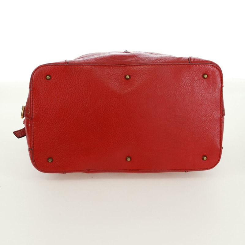【日本直送】Chloe Paddington 手提包 皮革 紅色 金色 正品 am10806V-4