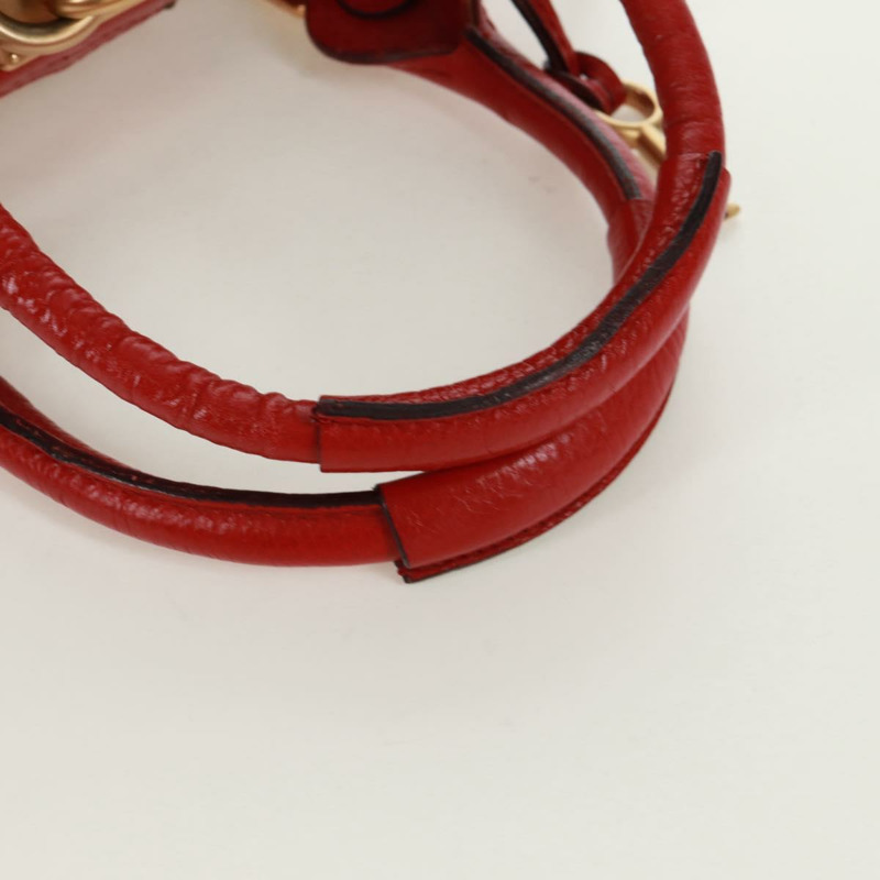 【日本直送】Chloe Paddington 手提包 皮革 紅色 金色 正品 am10806V-6