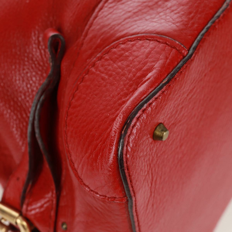 【日本直送】Chloe Paddington 手提包 皮革 紅色 金色 正品 am10806V-7