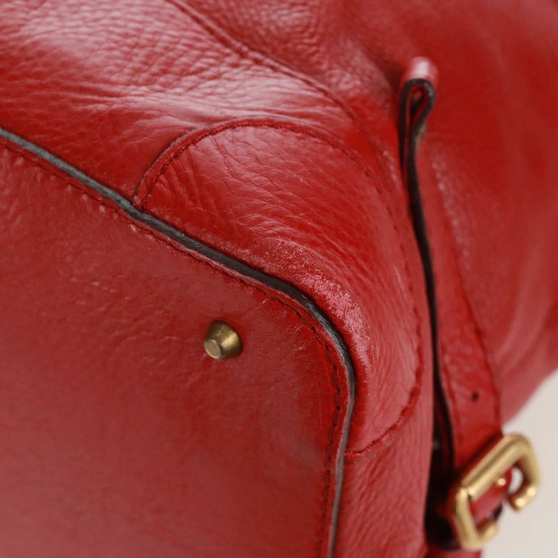 【日本直送】Chloe Paddington 手提包 皮革 紅色 金色 正品 am10806V-14