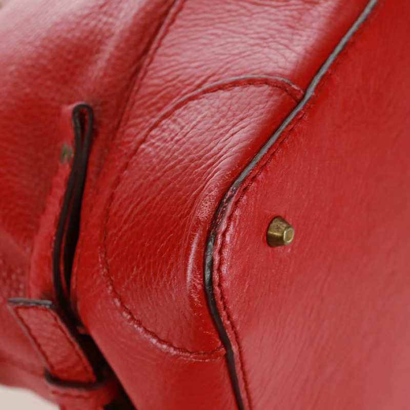 【日本直送】Chloe Paddington 手提包 皮革 紅色 金色 正品 am10806V-15