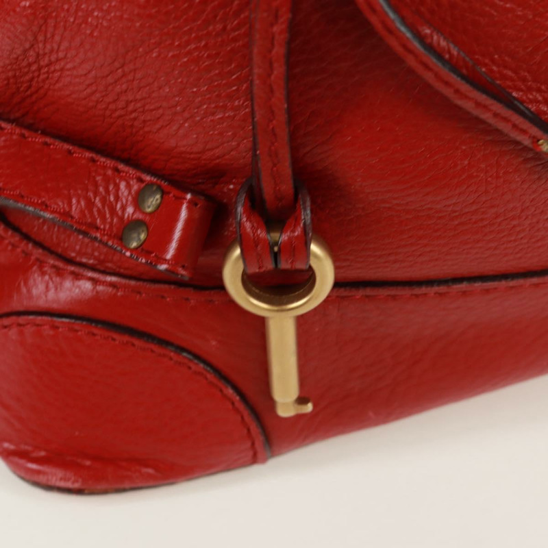 【日本直送】Chloe Paddington 手提包 皮革 紅色 金色 正品 am10806V-17