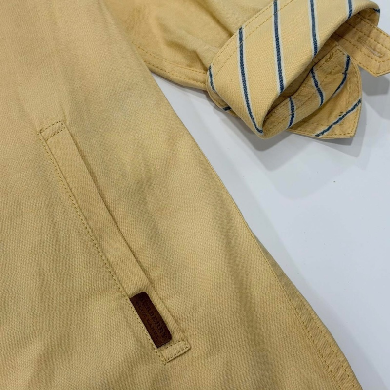 BURBERRY 藍標 排扣寛版反折袖戰馬洋裝-6