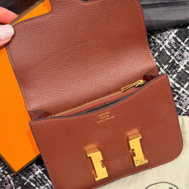 Hermès Constance Slim(愛馬仕紅)皮夾-4