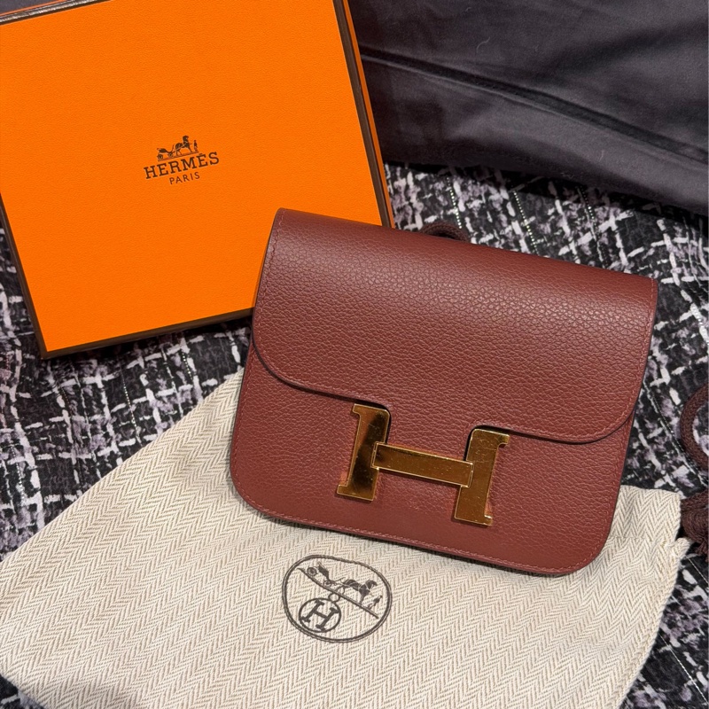 Hermès Constance Slim(愛馬仕紅)皮夾-9