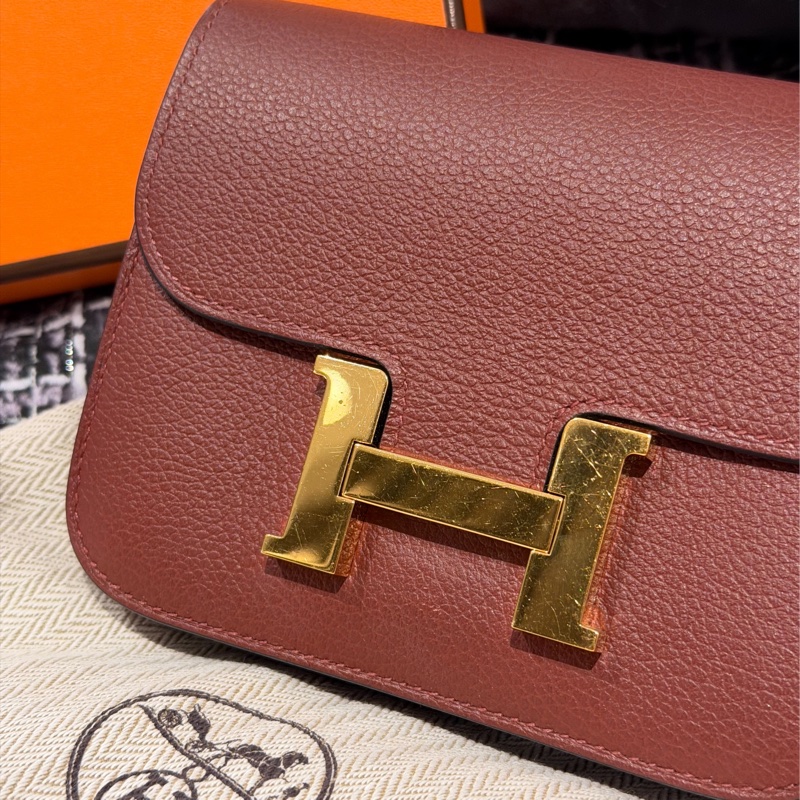 Hermès Constance Slim(愛馬仕紅)皮夾-12