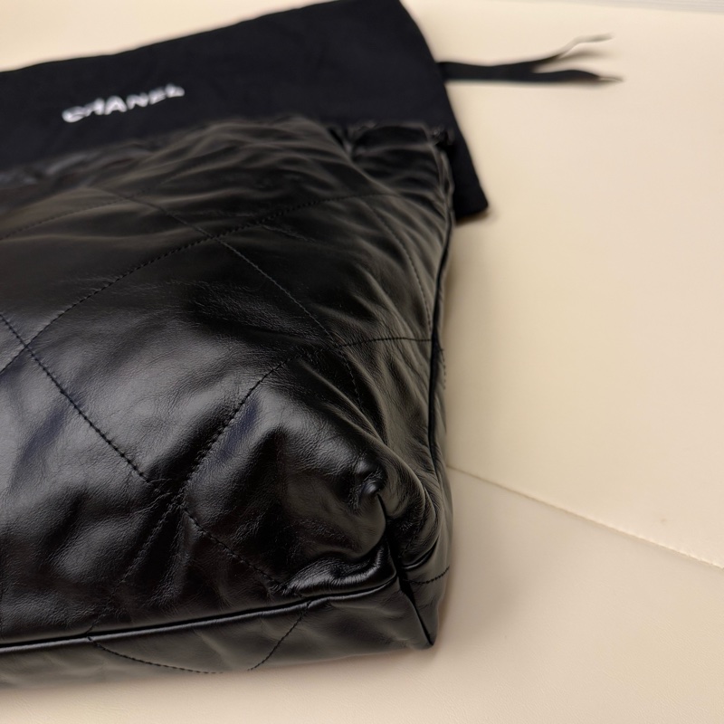 Chanel 22bag so balck中號-7