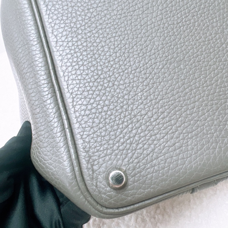 Hermes picotin 菜籃子 18 / p18 積雨雲灰銀釦 Z刻-5