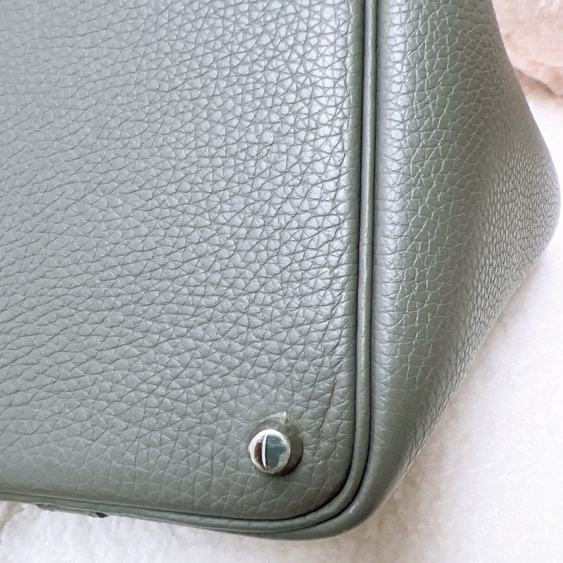 Hermes picotin 菜籃子 18 / p18 積雨雲灰銀釦 Z刻-6