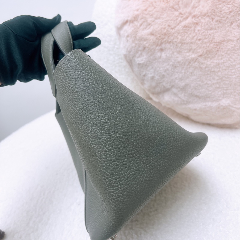 Hermes picotin 菜籃子 18 / p18 積雨雲灰銀釦 Z刻-9