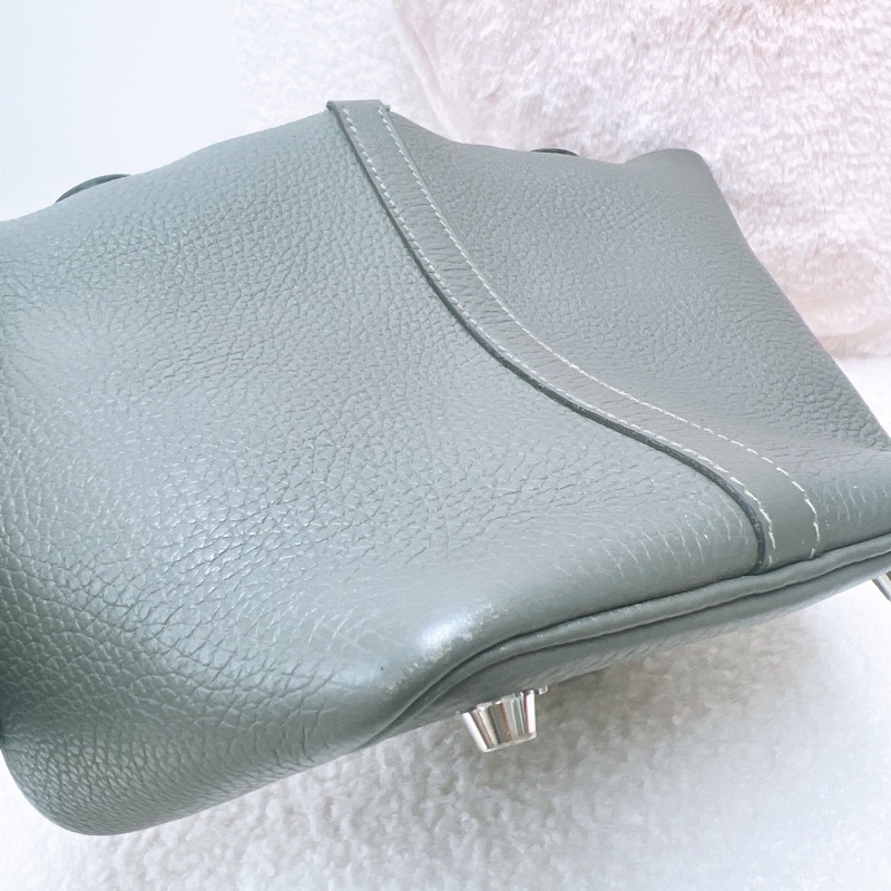 Hermes picotin 菜籃子 18 / p18 積雨雲灰銀釦 Z刻-11