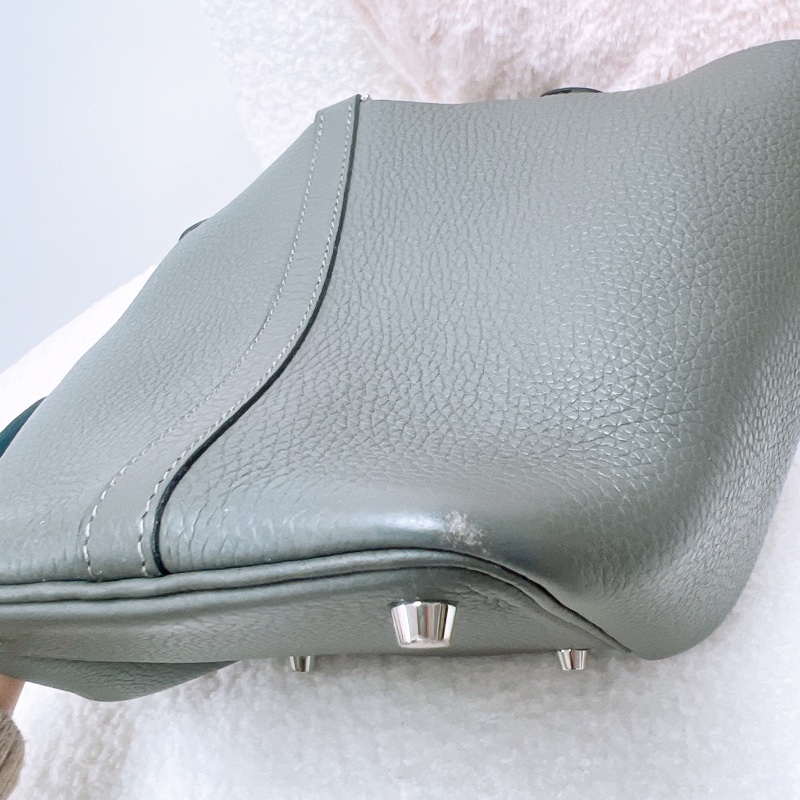 Hermes picotin 菜籃子 18 / p18 積雨雲灰銀釦 Z刻-12