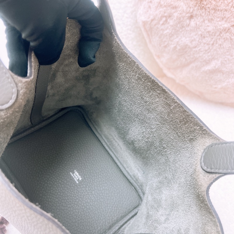 Hermes picotin 菜籃子 18 / p18 積雨雲灰銀釦 Z刻-13