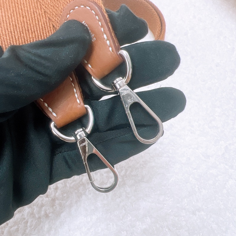 Hermes mini evelyne 伊芙琳 金棕銀釦 W刻-10