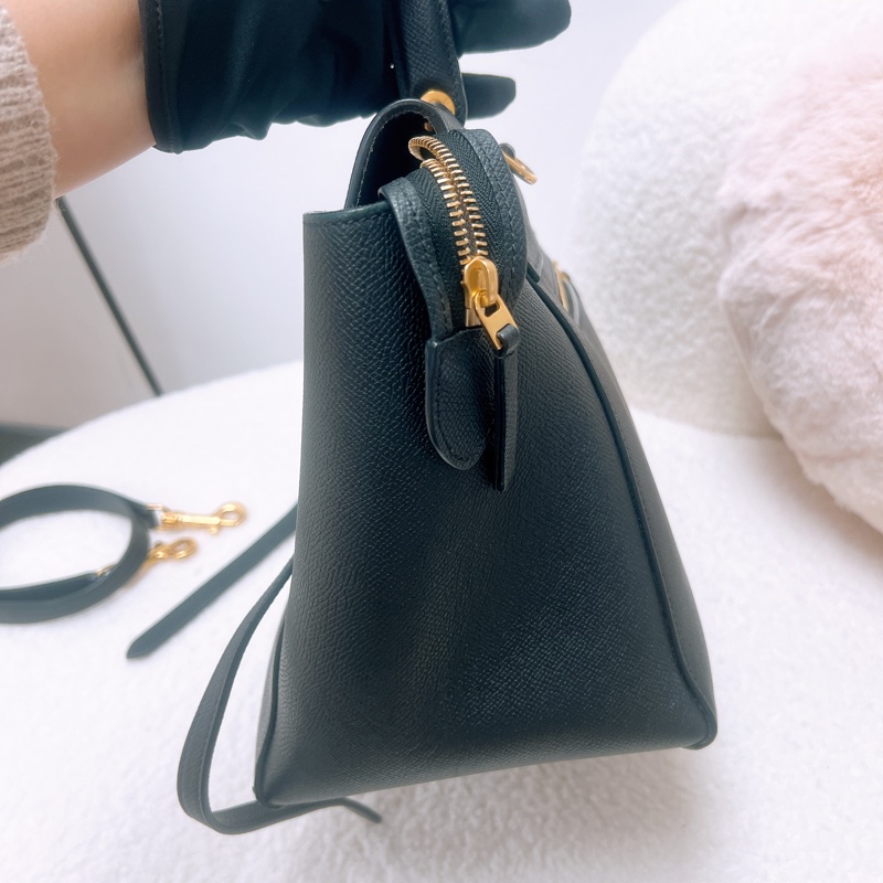 Celine belt mini 黑色鯰魚包-4