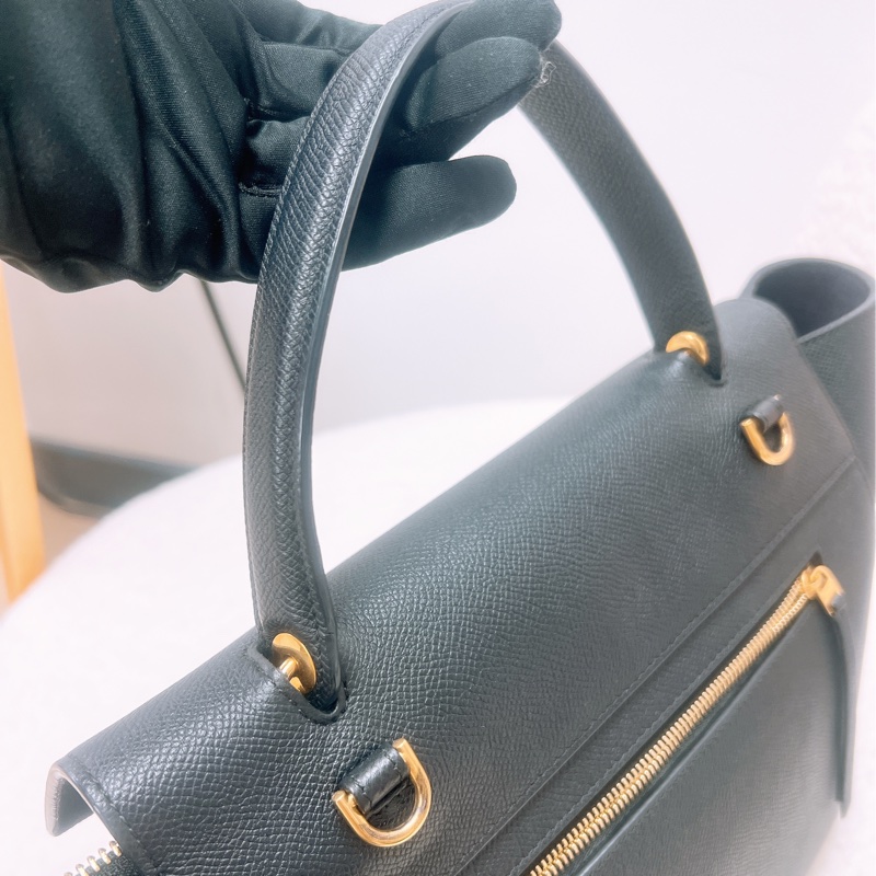 Celine belt mini 黑色鯰魚包-10