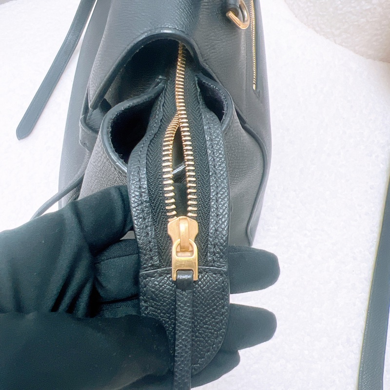 Celine belt mini 黑色鯰魚包-11