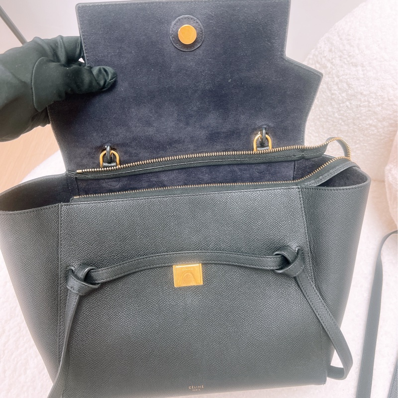 Celine belt mini 黑色鯰魚包-12