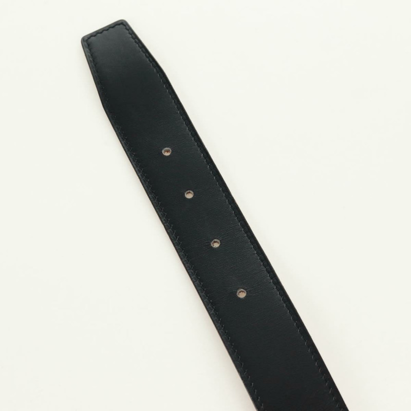 【日本直送】愛馬仕 Constance H 雙面皮帶，真皮材質，33.1 英寸，黑色/棕色，正品編號 171198V-6