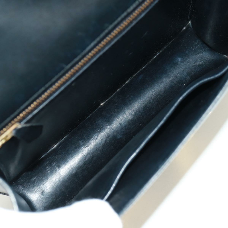 【日本直送】愛馬仕 Constance 24 單肩包 Bock 圍巾 黑色金色 正品 SK006SM-10