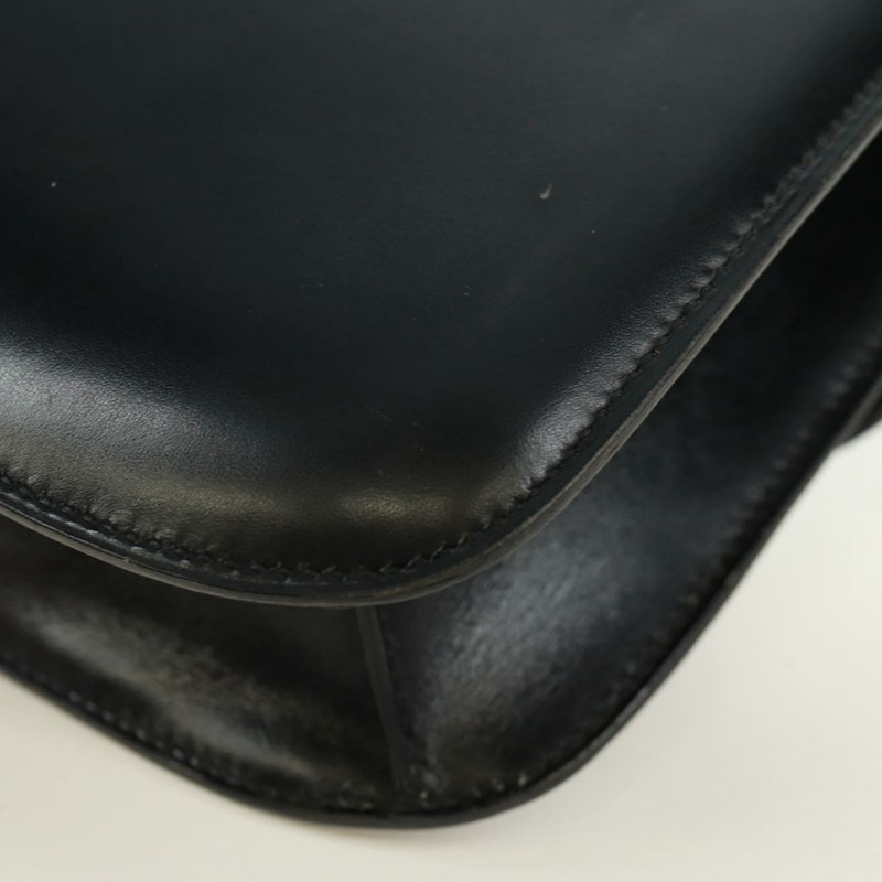 【日本直送】愛馬仕 Constance 24 單肩包 Bock 圍巾 黑色金色 正品 SK006SM-17