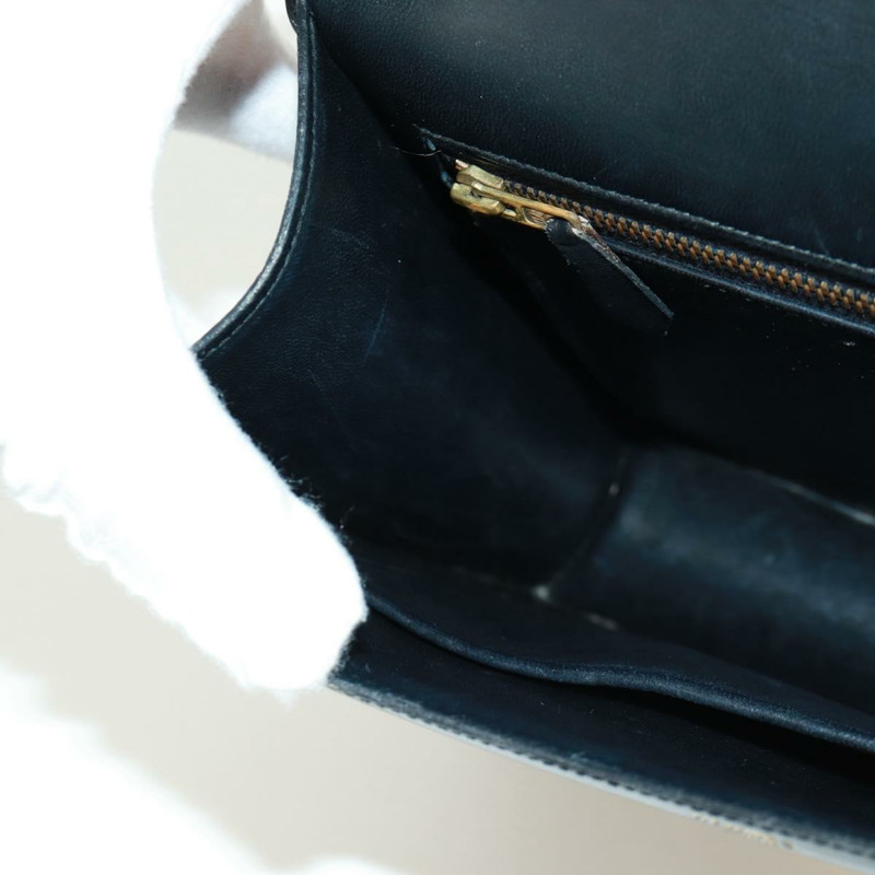 【日本直送】愛馬仕 Constance 24 單肩包 Bock 圍巾 黑色金色 正品 SK006SM-23