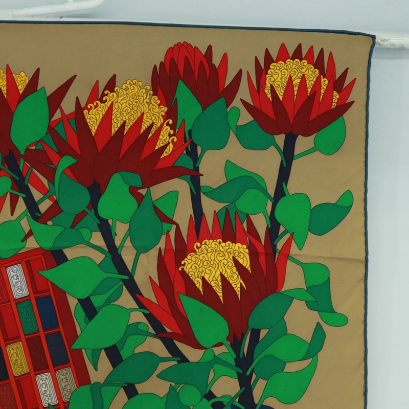 【日本直送】HERMES Carre 90 圍巾「Les tresors d'un Artiste」真絲多色正品 172017M-3