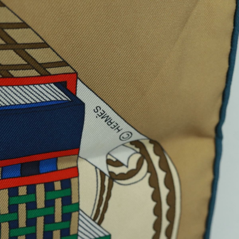 【日本直送】HERMES Carre 90 圍巾「Les tresors d'un Artiste」真絲多色正品 172017M-14