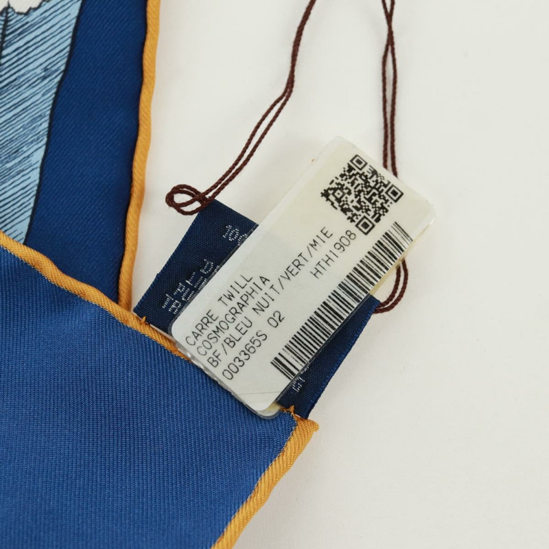 【日本直送】HERMES Carre 90 圍巾「Cosmographia Universalis」絲綢綠色正品 172018SAM-17