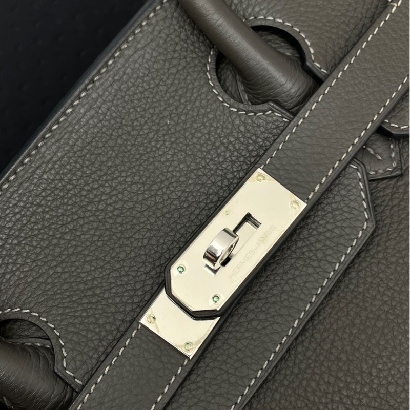 Hermes 愛馬仕中古Birkin Shoulder石墨灰-8