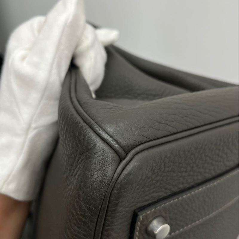 Hermes 愛馬仕中古Birkin Shoulder石墨灰-13