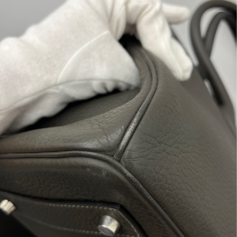 Hermes 愛馬仕中古Birkin Shoulder石墨灰-14