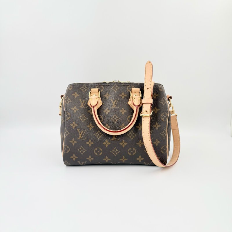 Louis Vuitton -原花Speedy Bandoulière手提肩背包 ╻25cm-3