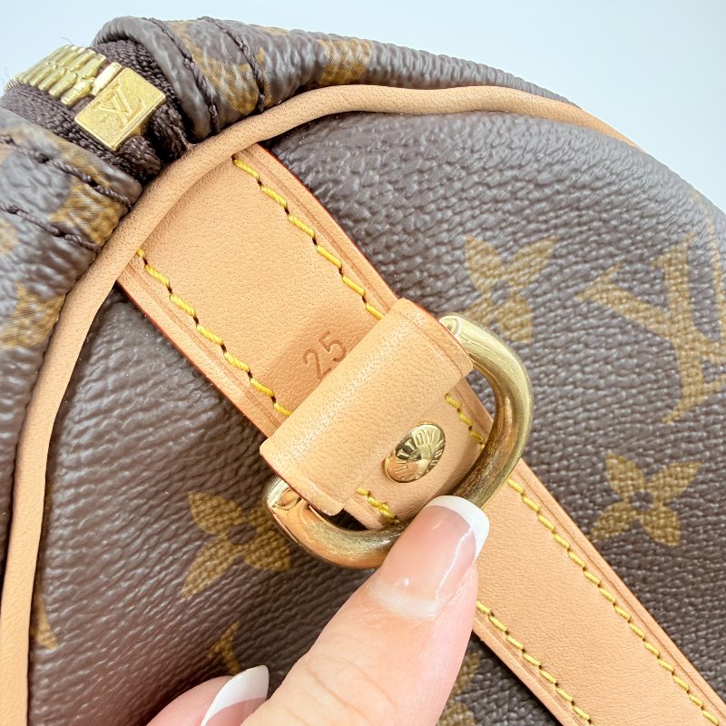 Louis Vuitton -原花Speedy Bandoulière手提肩背包 ╻25cm-10