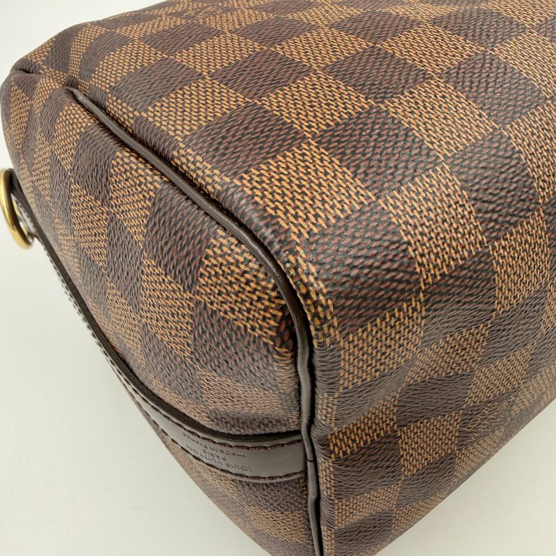 Louis Vuitton -咖色棋盤格Speedy Bandoulière手提肩背包 ╻25cm-6