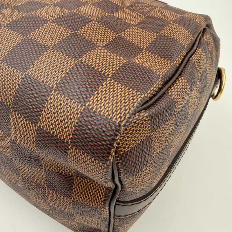 Louis Vuitton -咖色棋盤格Speedy Bandoulière手提肩背包 ╻25cm-7