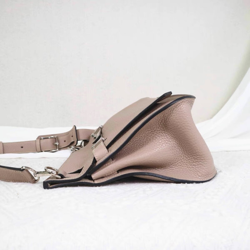 HERMES 愛馬仕 Jypsiere 吉普賽 28，81/Gris Tourterelle 斑鳩灰，搭配銀扣-3