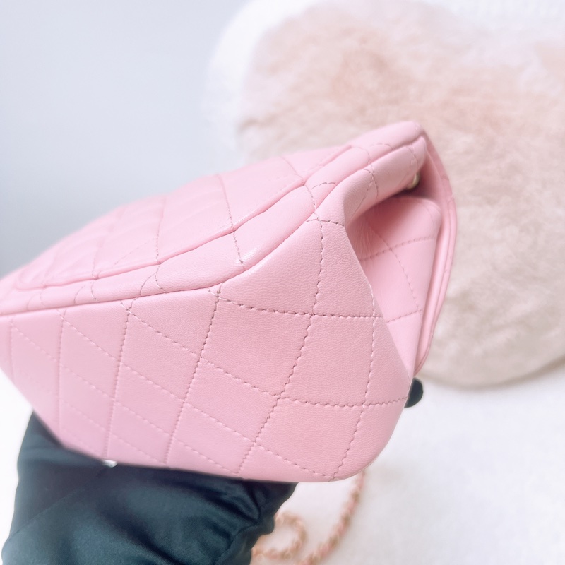 Chanel 粉色方胖子 mini cf 17-7