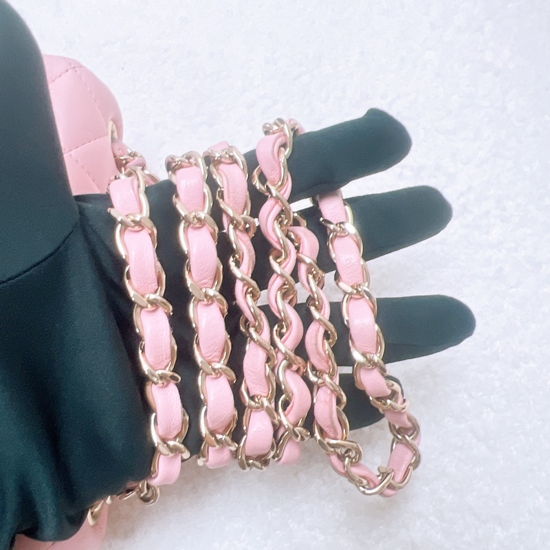 Chanel 粉色方胖子 mini cf 17-9