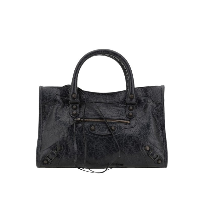 ✨2026季度全新✨Balenciaga 811442 Le City 小羊皮 S 小款機車包 黑色銅釦-4