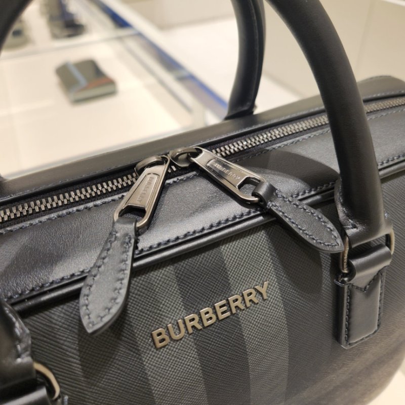 ✨2026季度全新✨Burberry 80653381 Ainsworth Briefcase 公事包 炭灰色-5