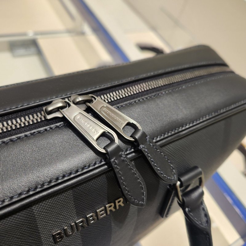 ✨2026季度全新✨Burberry 80653381 Ainsworth Briefcase 公事包 炭灰色-8