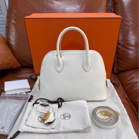Hermes bolide 25 蘑菇白金扣 stamp B