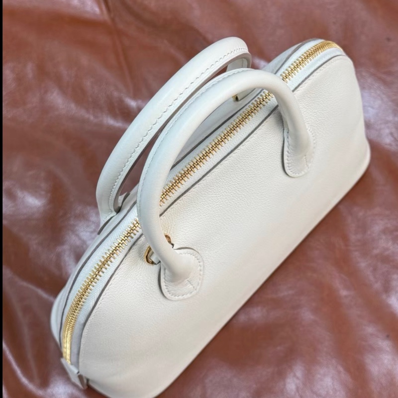 Hermes bolide 25 蘑菇白金扣 stamp B-5