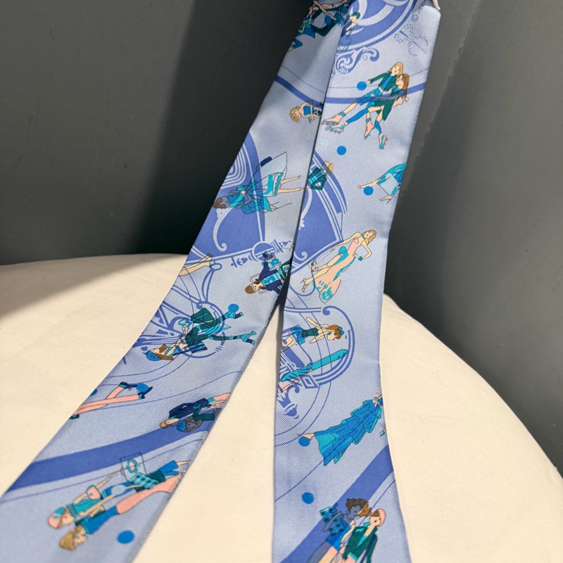 Hermes 愛馬仕 巴黎女子 Twilly 絲巾-5