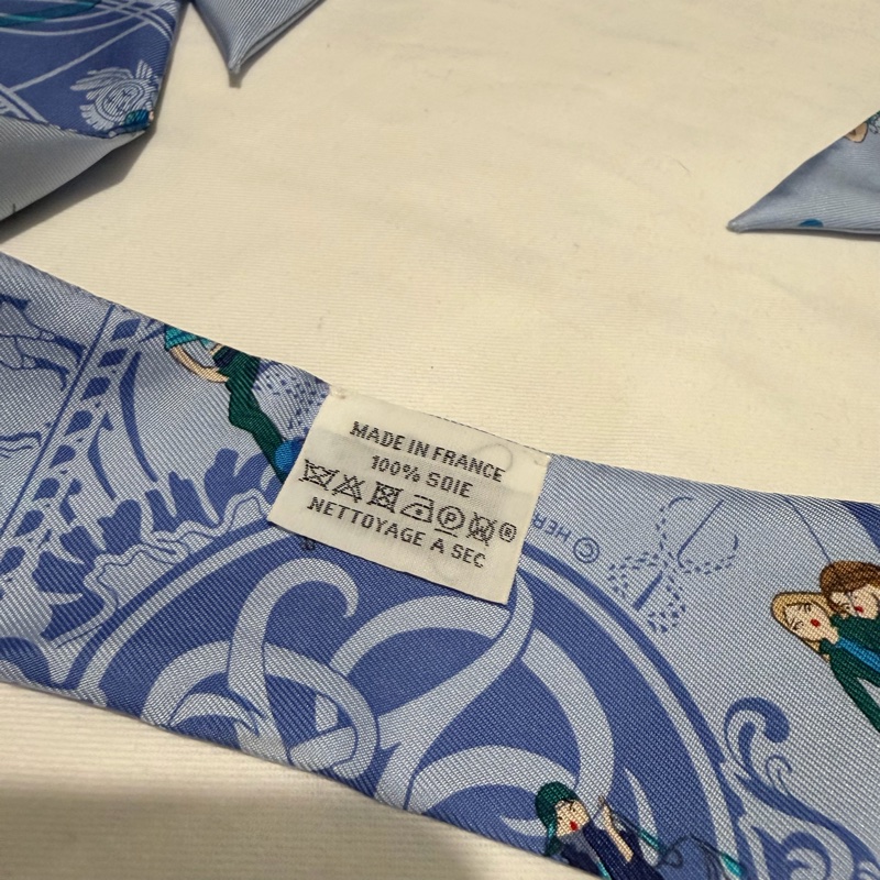 Hermes 愛馬仕 巴黎女子 Twilly 絲巾-6
