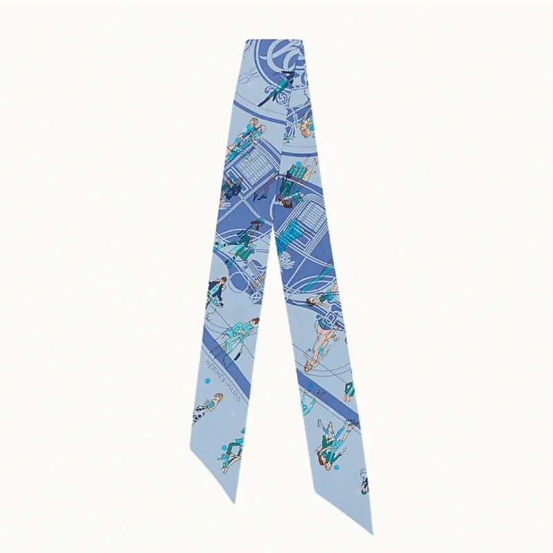 Hermes 愛馬仕 巴黎女子 Twilly 絲巾-13