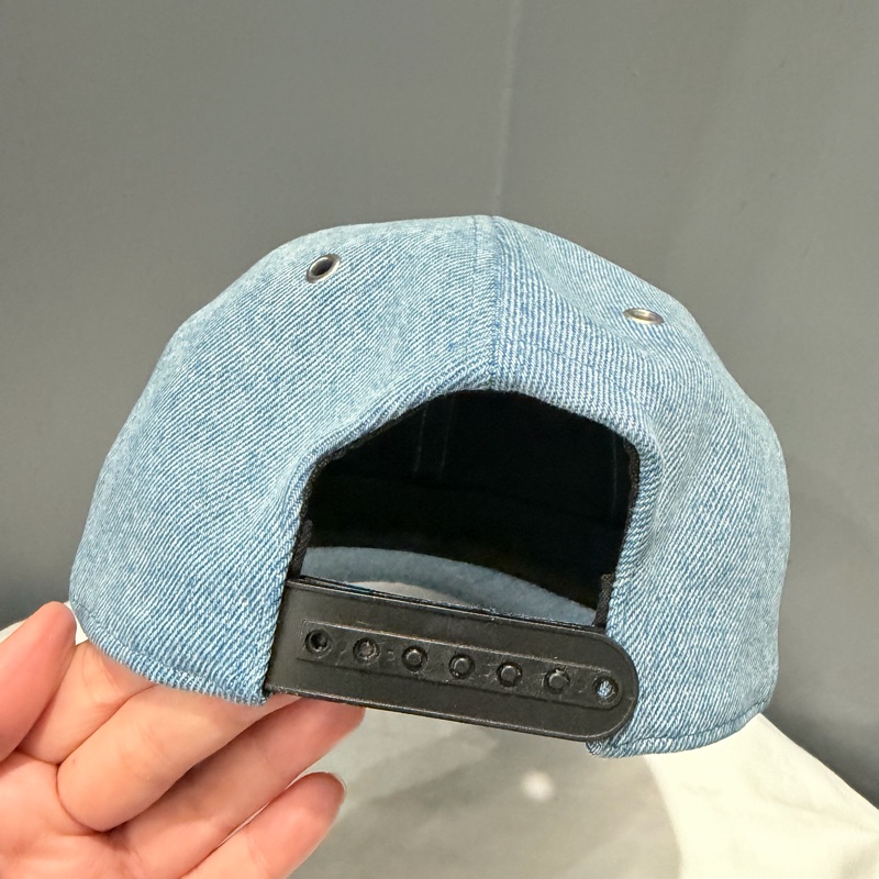 Ami 刺繡 紅心A 單寧 牛仔 棒球帽-6