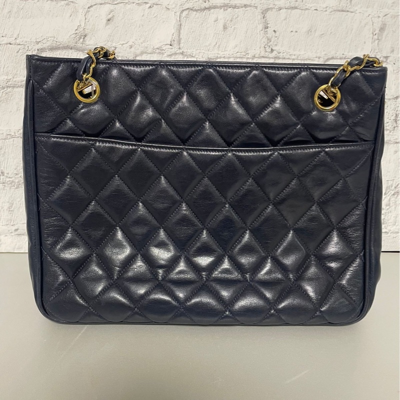 Chanel 菱格紋托特鏈條包-3